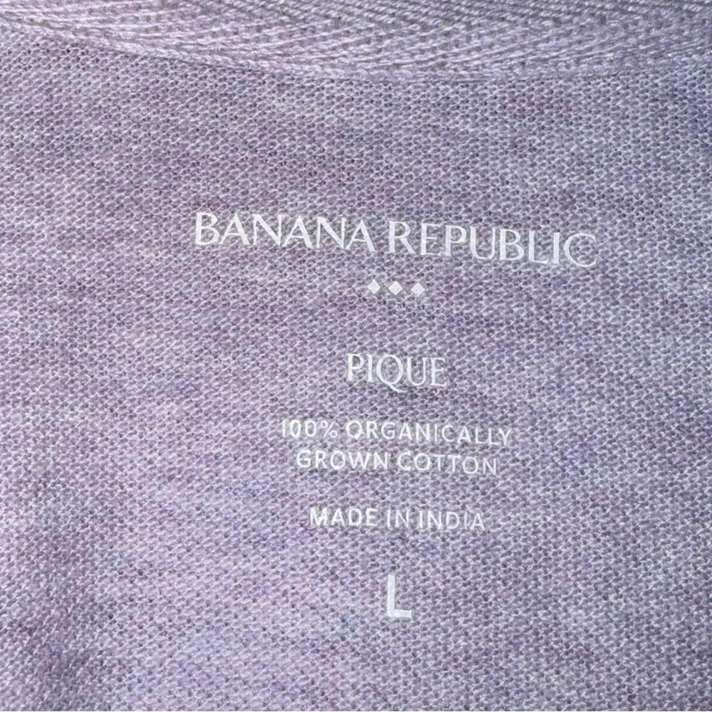 Banana Republic Lavender Pique Polo Shirt
